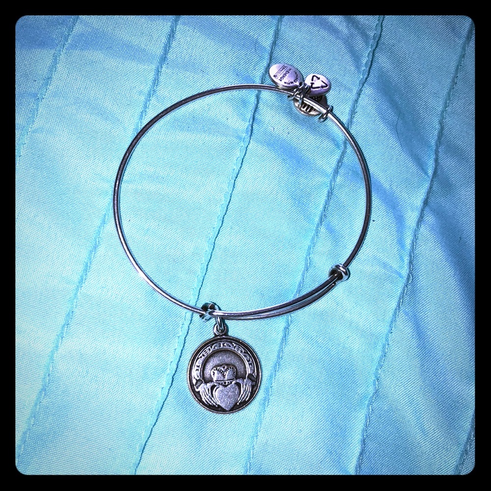 Alex and Ani Claddagh Charm Bangle Bracelet